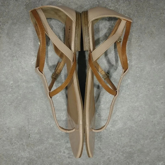 G21 Flat Strappy Sandals, Tan/Nude, 10 - Picture 6 of 9